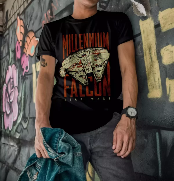 PLAYERA STAR WARS HALCON MILENARIO